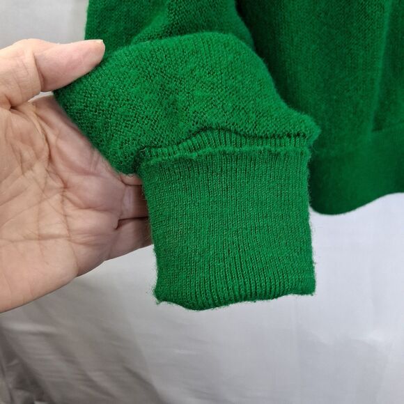 Vintage Izod Lacoste Cardigan Men's Green Button Front Acrylic Sweater Size XL - Picture 7 of 14